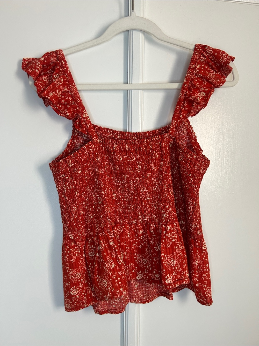 Madewell Floral Ruffle Tank - Picture 7 of 7